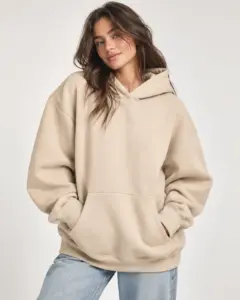 Capucha beige para mujer